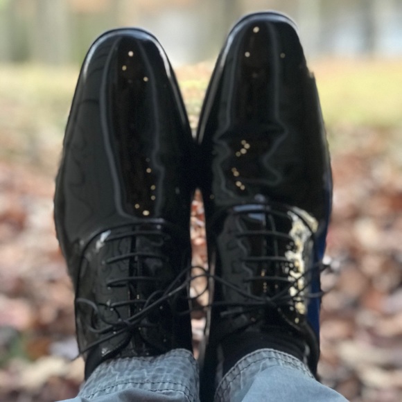 Ferragamo - Italian Aiden Patent Leather Oxfords